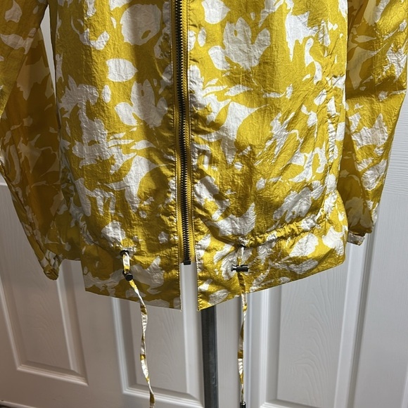 Sabie Floral Leaf Drawstring Waist Jacket M - Picture 2 of 7
